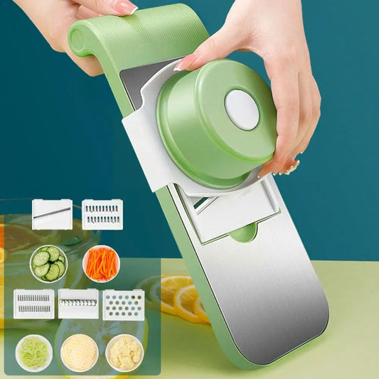 5 in 1 Vegetable Cutter Stainless Steel Multifunctional