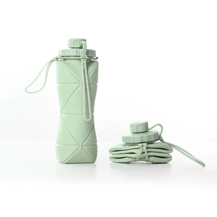 (Free Delivery) Foldable Silicone Water Bottle 600ML